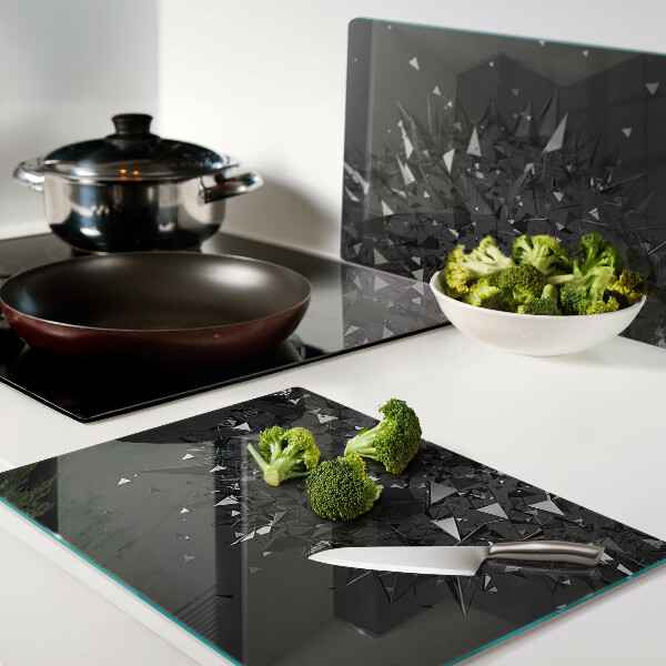 Glass cutting board Abstract geometric pattern
