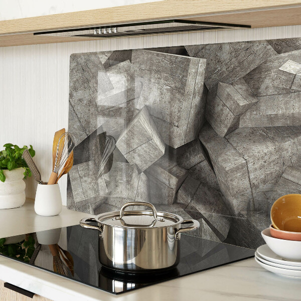 Glass kitchen board Abstract geometric shapes