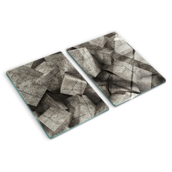 Glass kitchen board Abstract geometric shapes