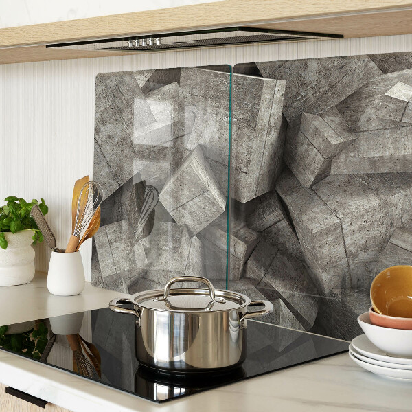 Glass kitchen board Abstract geometric shapes