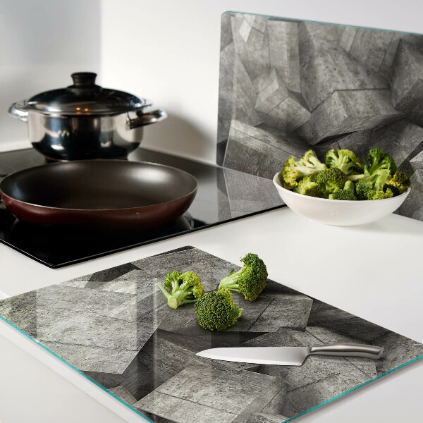 Glass kitchen board Abstract geometric shapes