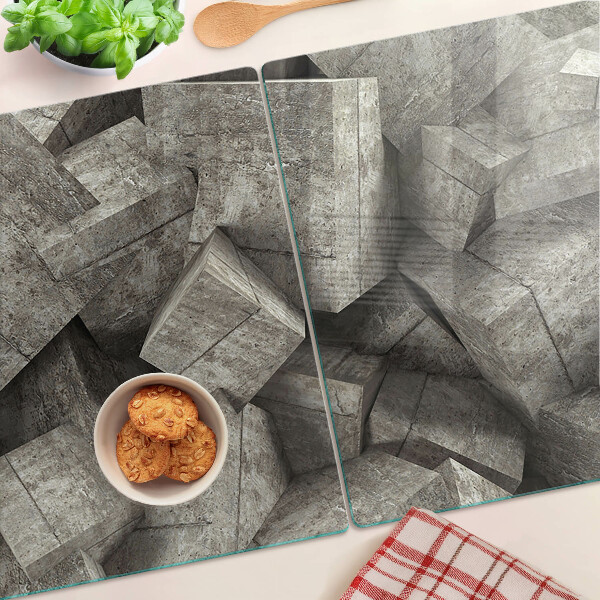 Glass kitchen board Abstract geometric shapes
