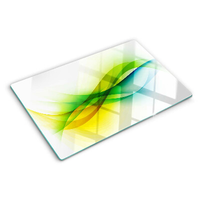 Chopping board Abstract color waves