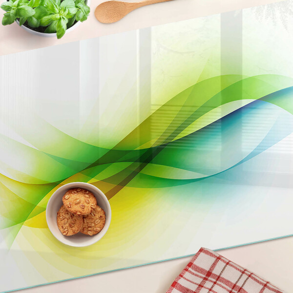 Chopping board Abstract color waves