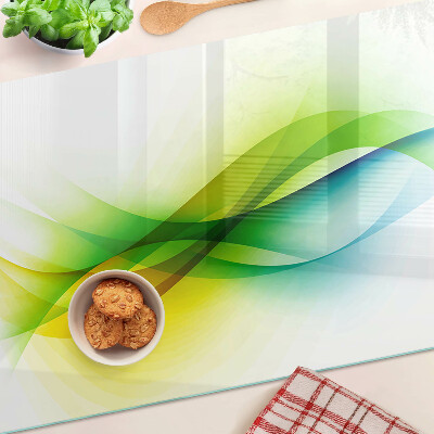 Chopping board Abstract color waves
