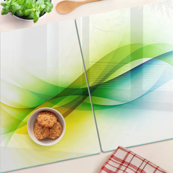 Chopping board Abstract color waves