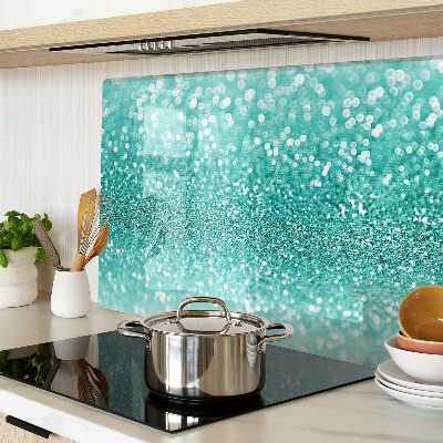 Cutting board Sparkling turquoise glitter