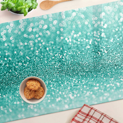 Cutting board Sparkling turquoise glitter