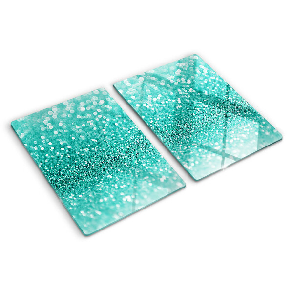 Cutting board Sparkling turquoise glitter