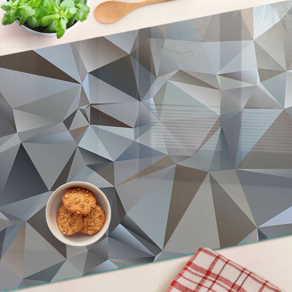 Glass cutting board Diamond cut pattern