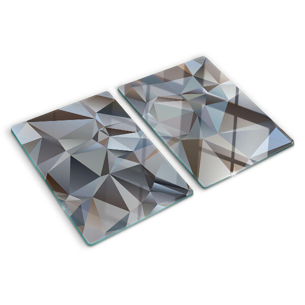 Glass cutting board Diamond cut pattern