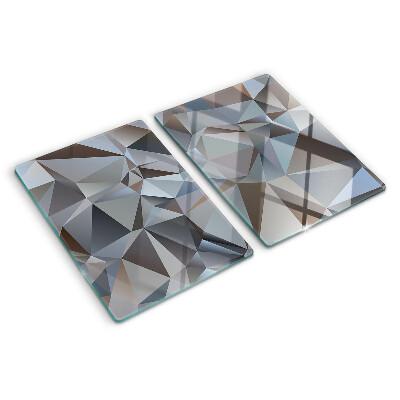Glass cutting board Diamond cut pattern