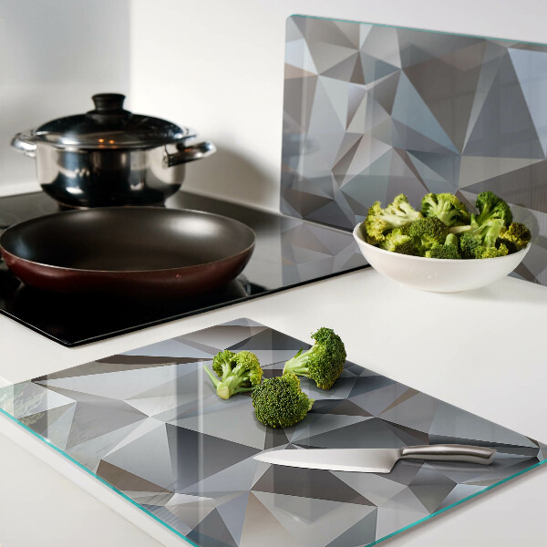 Glass cutting board Diamond cut pattern