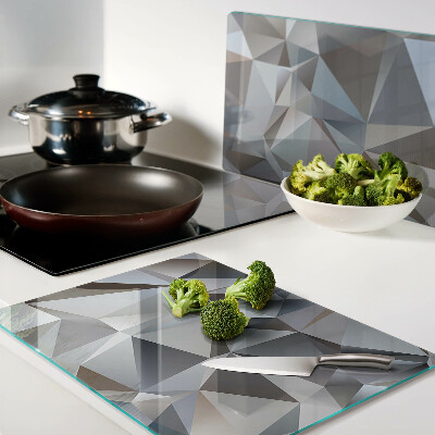 Glass cutting board Diamond cut pattern