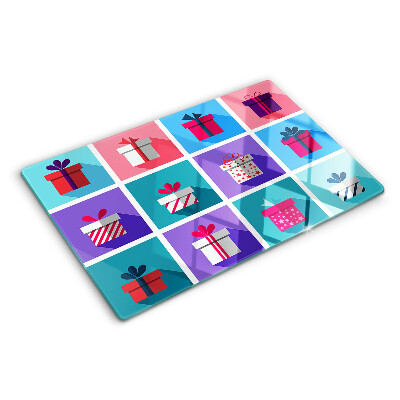 Chopping board Gift motifs in various colors