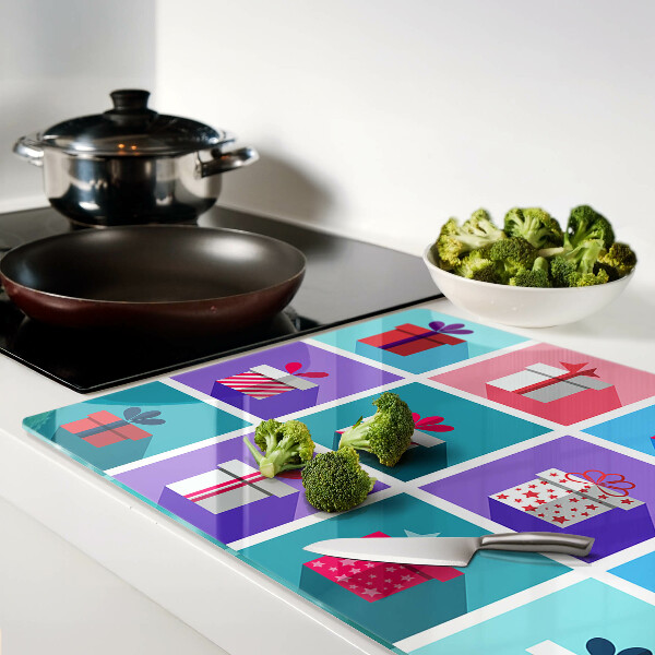 Chopping board Gift motifs in various colors