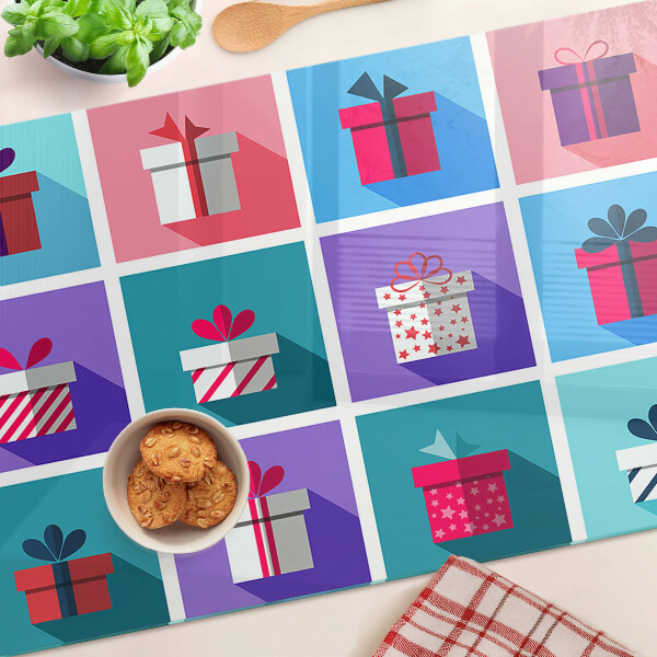 Chopping board Gift motifs in various colors