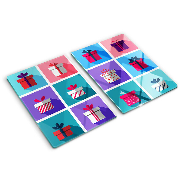 Chopping board Gift motifs in various colors
