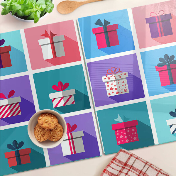 Chopping board Gift motifs in various colors