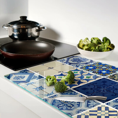 Glass chopping board Mosaic tile pattern