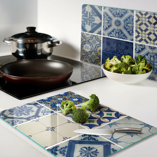 Glass chopping board Mosaic tile pattern