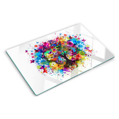 Chopping board Colorful Tree of Life
