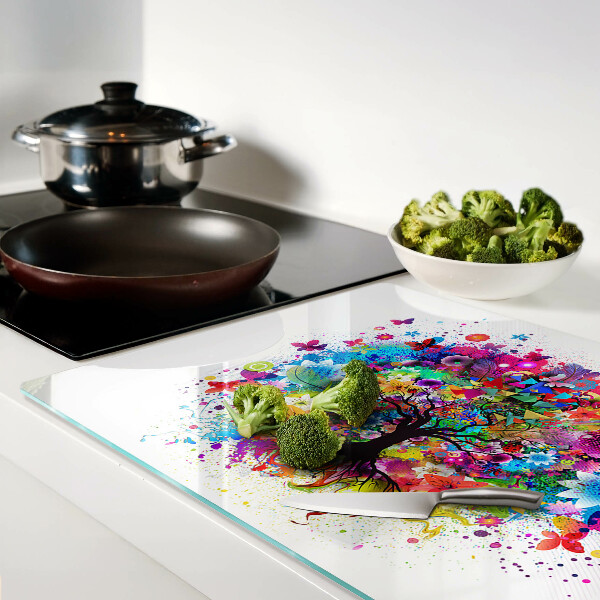 Chopping board Colorful Tree of Life