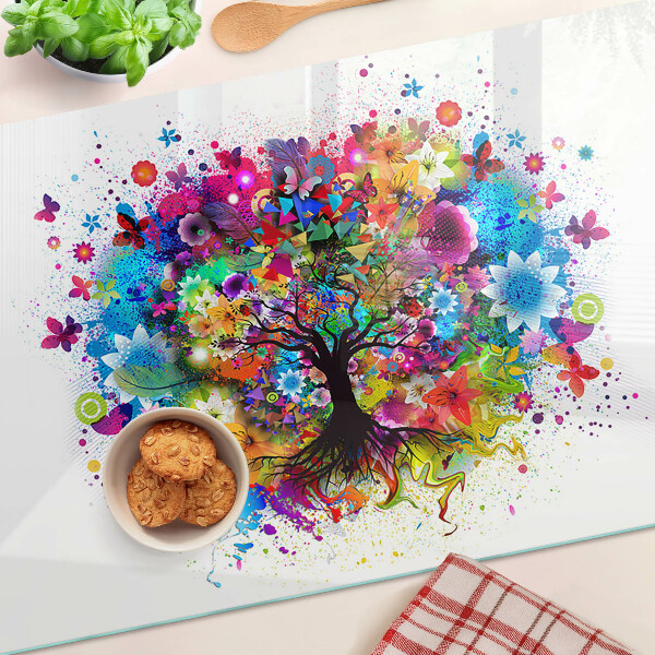 Chopping board Colorful Tree of Life