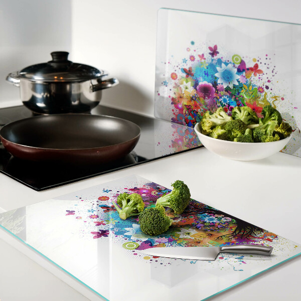 Chopping board Colorful Tree of Life