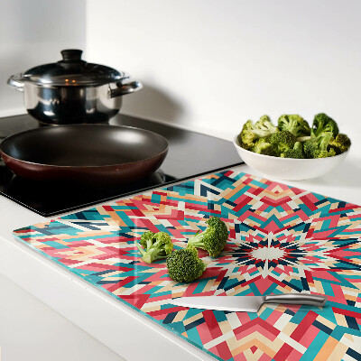 Cutting board Multicolored mandala