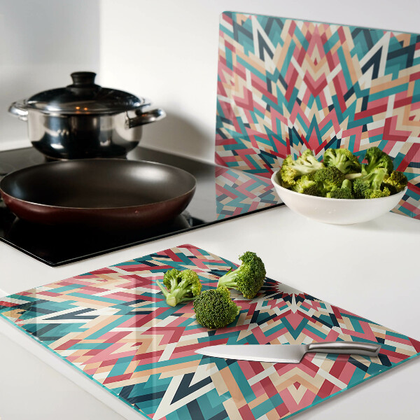 Cutting board Multicolored mandala