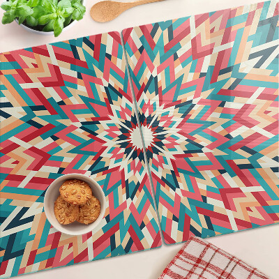 Cutting board Multicolored mandala