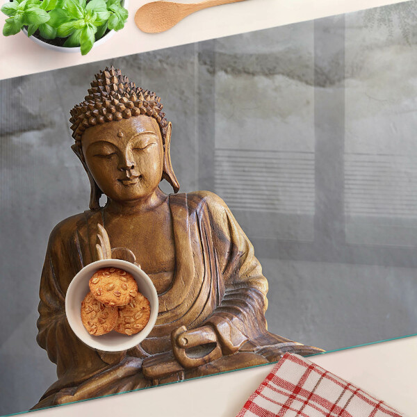 Chopping board Buddha in meditation