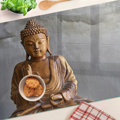 Chopping board Buddha in meditation