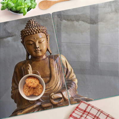 Chopping board Buddha in meditation