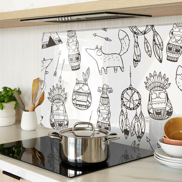 Cutting board Ethnic motif with animals