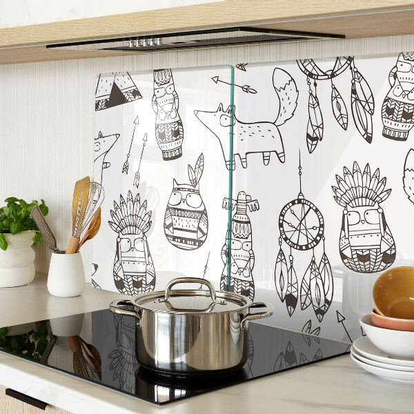 Cutting board Ethnic motif with animals