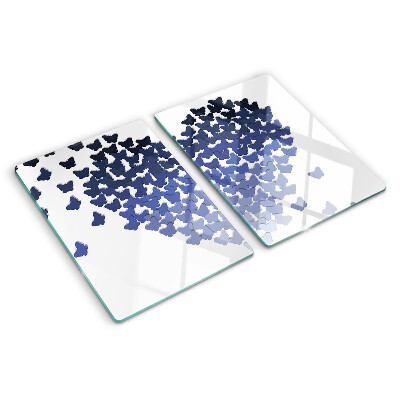 Glass kitchen board Heart motif with butterflies