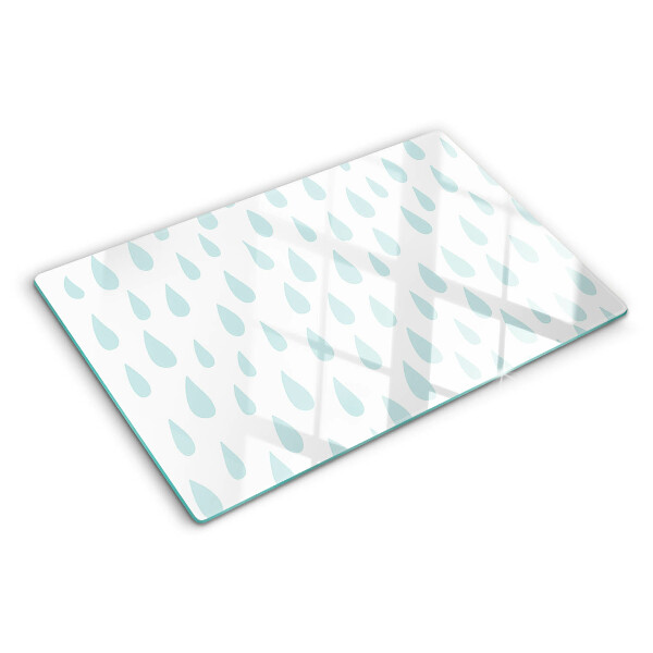 Glass cutting board Rain drops