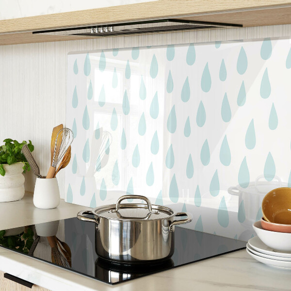 Glass cutting board Rain drops