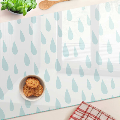 Glass cutting board Rain drops