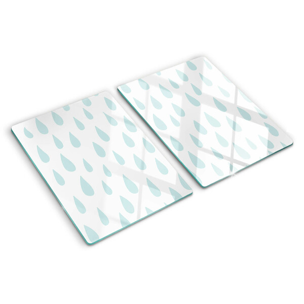Glass cutting board Rain drops