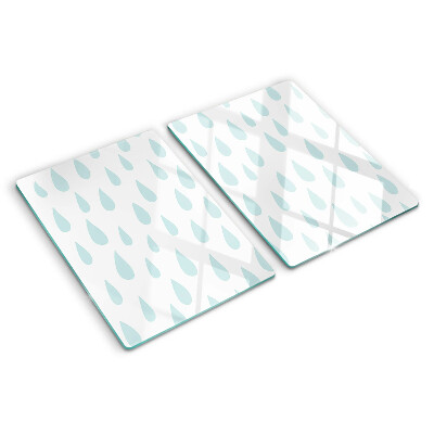 Glass cutting board Rain drops