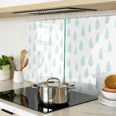 Glass cutting board Rain drops