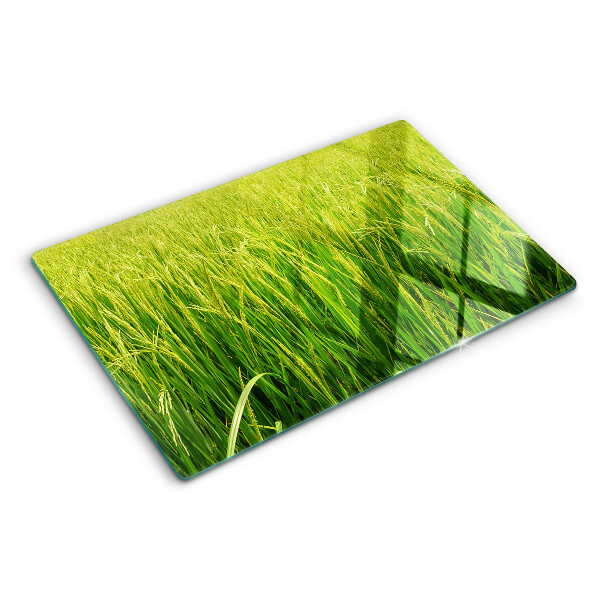 Chopping board Green field of grass