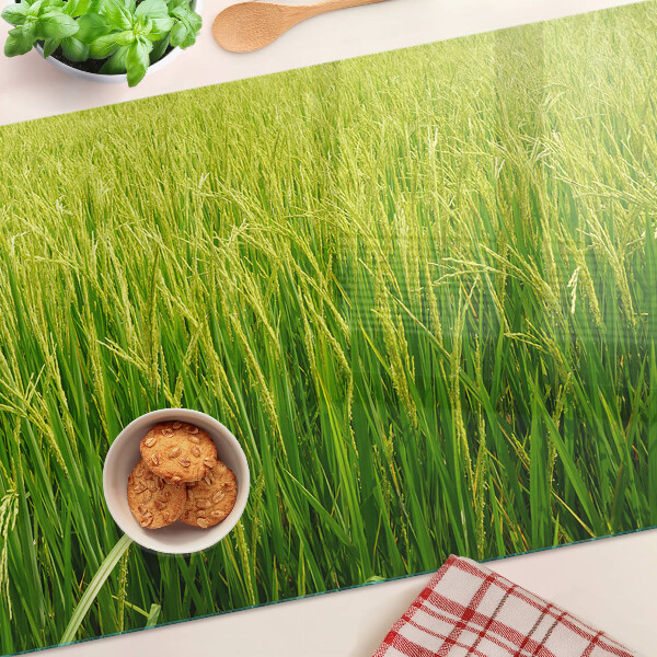 Chopping board Green field of grass