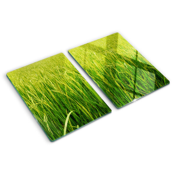 Chopping board Green field of grass