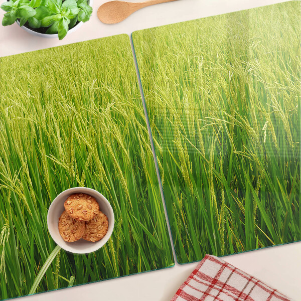 Chopping board Green field of grass