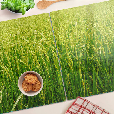 Chopping board Green field of grass