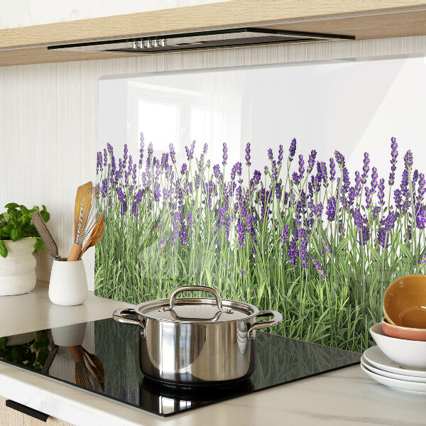 Glass chopping board Lavender field in the sun